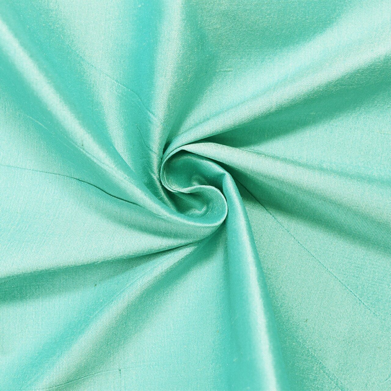 Aqua Turquoise Iridescent Silk Dupioni Woven Fabric By the Yard